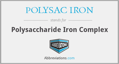 What does POLYSAC IRON stand for?